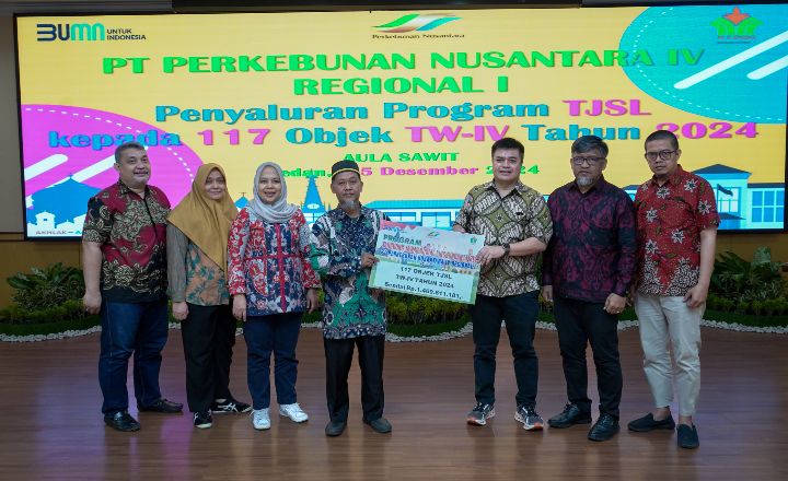 PT Perkebunan Nusantara IV Regional 1 Serahkan Bantuan Tanggung Jawab Sosial Rp 1,4 Milyar Pada 117 Objek