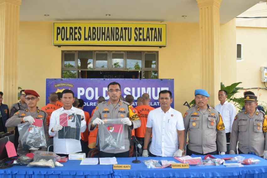 Polres Labusel Ungkap Perampasan Truk Tangki Minyak,  5 Tersangka Ditangkap, 2 DPO