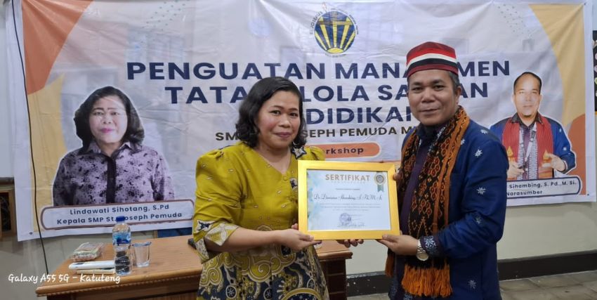 SMP St. Yoseph Pemuda Medan Gelar Workshop Penguatan Manajemen Tata Kelola Satuan Pendidikan