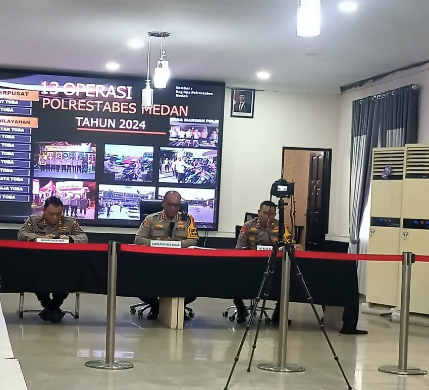 Tahun 2024, Polrestabes Medan Selesaikan 4.812 Kasus Kejahatan Pidana Umum