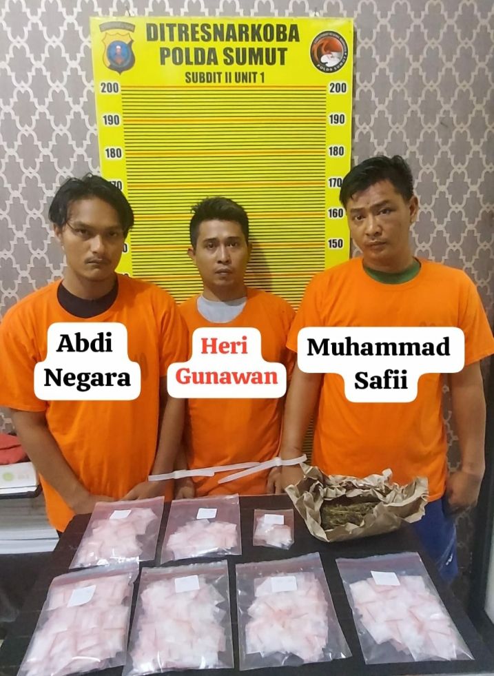 Melawan saat hendak ditangkap, Kenjiro Bandar Narkoba Digelandang Timsus Narkoba Polda Sumut