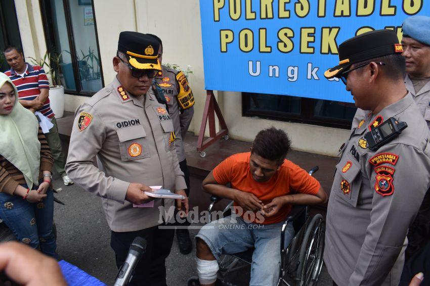 Tampang Residivis 10 Kali Menjambret yang Bikin Korbannya Terjatuh, Kedua Kaki Pelaku Jebol Ditembak