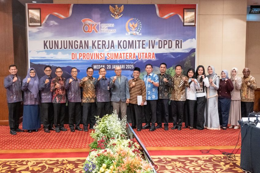 OJK Sumatera Utara Terima Kunker Komite IV DPD RI Terkait UU Nomor 21 Tahun 2011 Tentang OJK