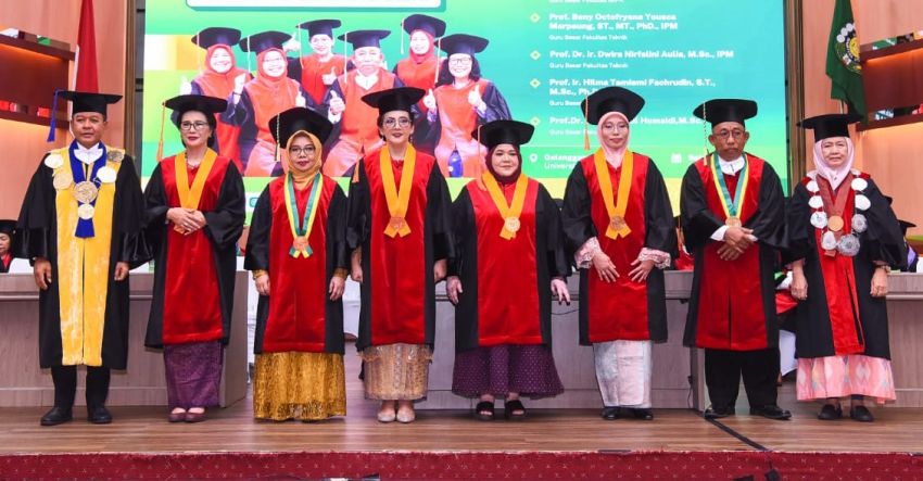 USU Kukuhkan 6 Guru Besar, Rektor Dorong Kontribusi Akademik dan Riset