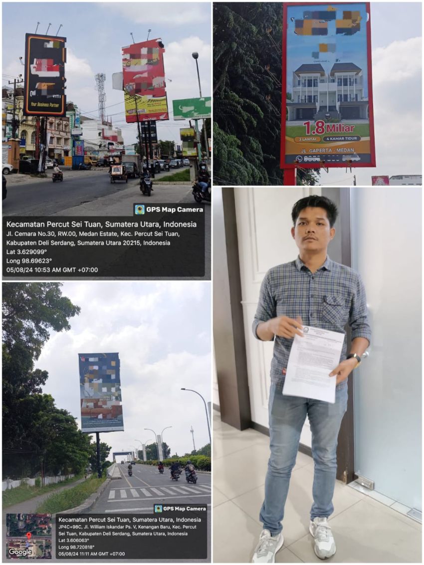 BMP Sumut Pertanyakan Laporan ke Polda Sumut Soal Pemasangan Billboard CV. Putra Bhayangkara