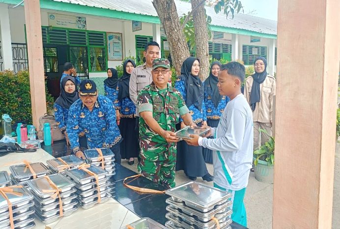 TNI-Polri Dukung Launching Makan Bergizi Gratis di Sergai