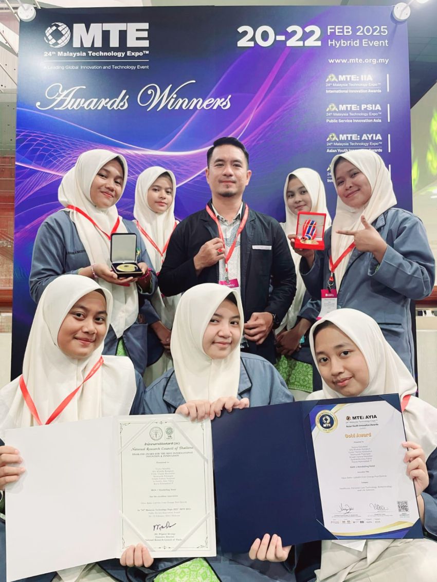 im Riset MAN 1 Madina Raih Medali Emas di Malaysia Technology Expo 2025