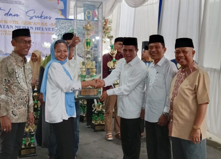 Kelurahan Cinta Damai Raih Juara Umum MTQ  Tingkat Kecamatan Medan Helvetia