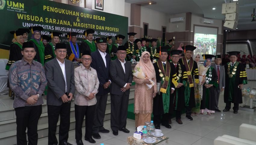 UMN Al-Washliyah Wisuda Sarjana Magister dan Profesi