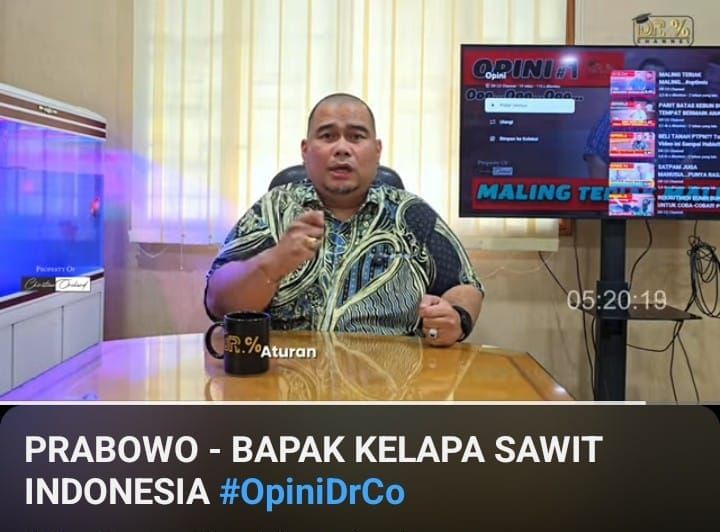 Viral di Medsos "Prabowo Bapak Kelapa Sawit Indonesia" ini penjelasan Inisiatornya.