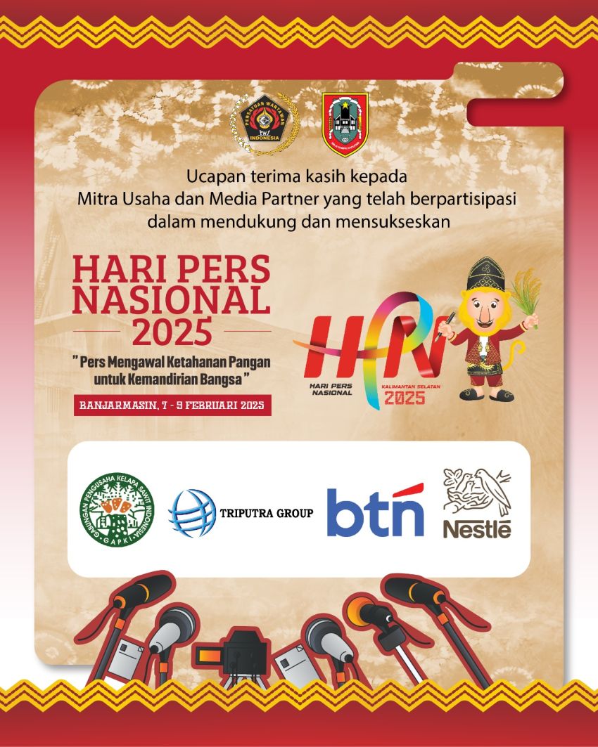Gotong Royong Kunci Sukses HPN 2025, Terima Kasih PWI kepada Sponsor