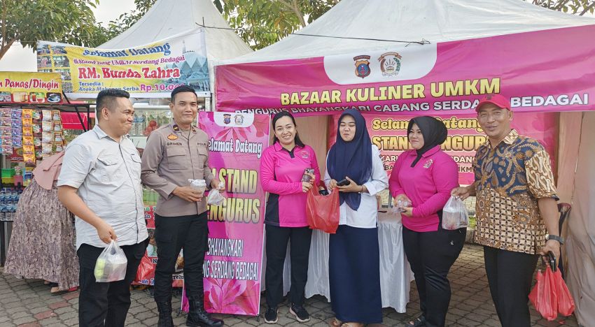 Polres Sergai Hadirkan Stand Bhayangkari Bazar Ramadhan UMKM