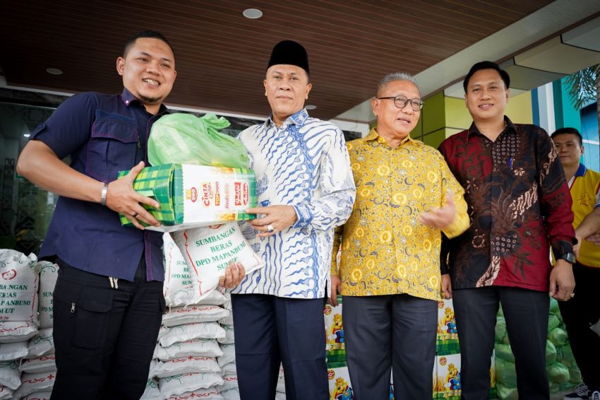 Berbagi Ramadhan, Kanwil Kemenagsu Terima 65 Paket Sembako Mapanbumi Sumut