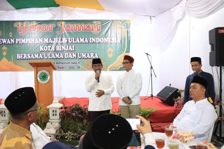 Wali Kota dan Wakil Wali Kota Binjai Buka Puasa Bersama MUI