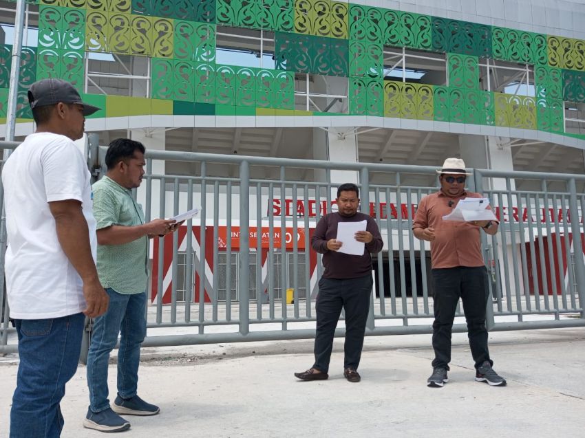 Vendor Datangi Sport Center Tagih Sisa Pembayaran Proyek, CV.Sagor: Tolong Tunda Serah Terima Pak Menteri Pak Gubsu