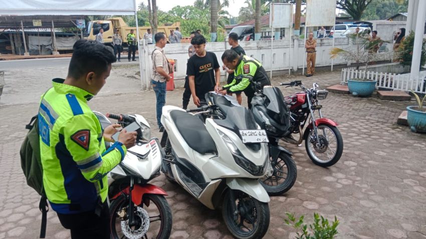 Cegah Balap Liar Dalam Asmara Subuh, Polres Tanjung Balai Amankan 12 Unit Sepeda Motor