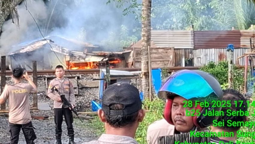 Polsek Sunggal Gerebek Jalan Serba Jadi, Sepeda Motor dan Paket Sabu Disita