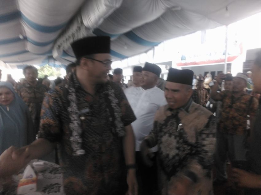 Bupati Asri Luddin Tambunan Disambut Sholawat Badar