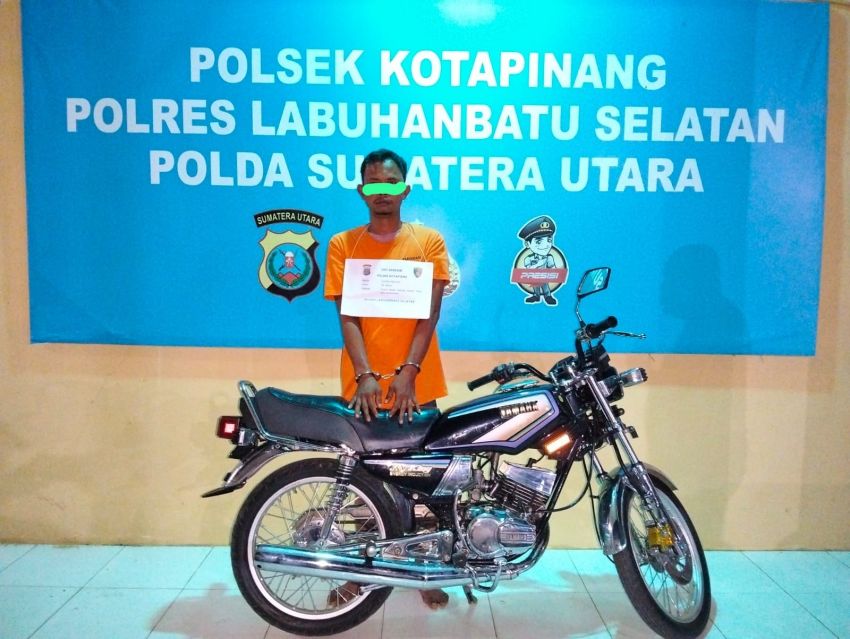 Maling RX King di Kota Pinang Ditangkap