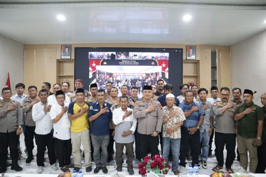 Polres Batubara Buka Puasa Bersama Awak Media