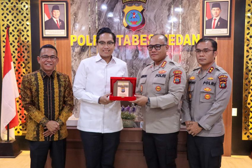 Silaturahmi dengan Kapolrestabes Medan, Rico Waas: Mari Kolaborasi Berantas Judol dan Narkoba