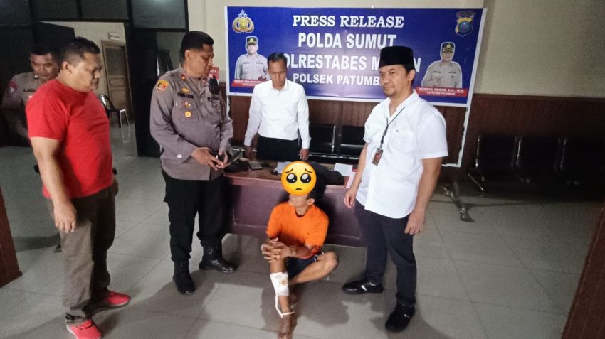 5 Kali Beraksi, Polsek Patumbak Tembak Residivis Pencuri Sepeda Motor