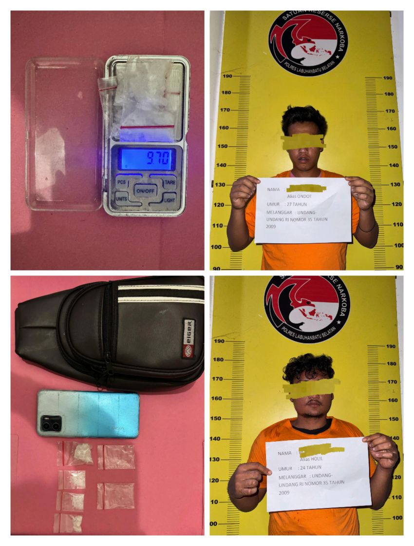 Polres Labusel Ungkap Peredaran Narkotika di Kotapinang, Dua Diamankan
