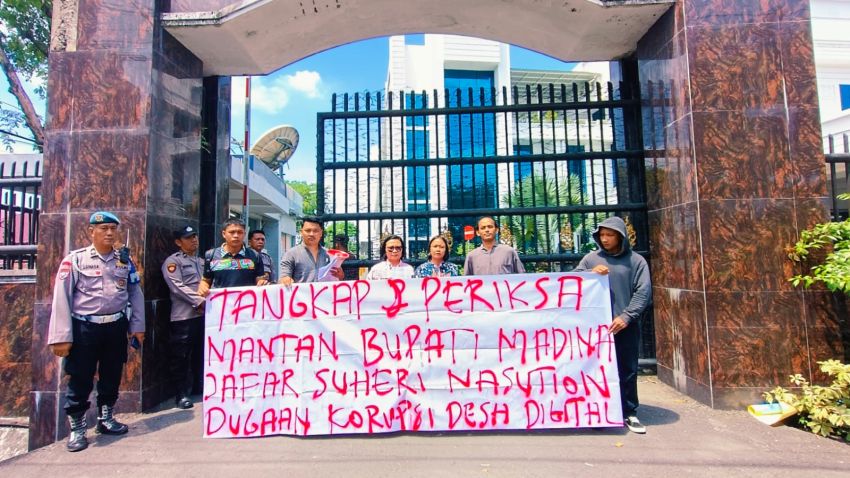 Proyek Fiktif Desa Digital Madina Rugikan Negara Rp. 9,4 Miliar, GEMPET SU Desak Kejatisu Tangkap Mantan Bupati