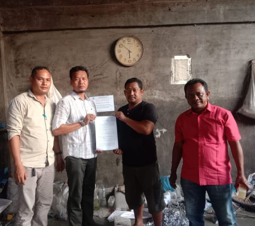 Dinas Lingkungan Hidup Dan Kehutanan Propsu Segel Pengolahan Limbah B3