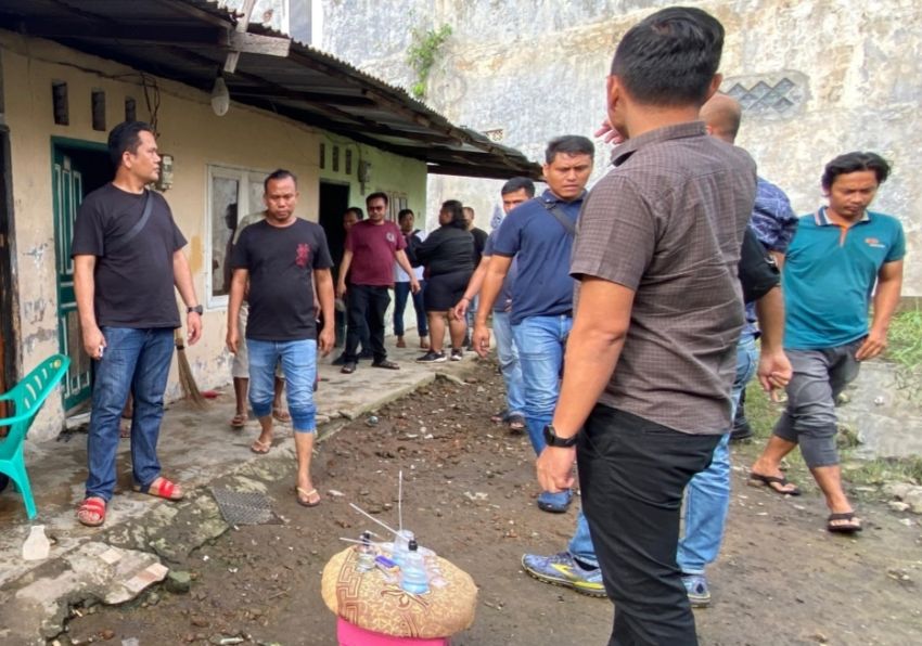 Laporan Warga Via Medsos, Sat Narkoba Polrestabes Medan Gerebek Lapak Sabu Klambir 5