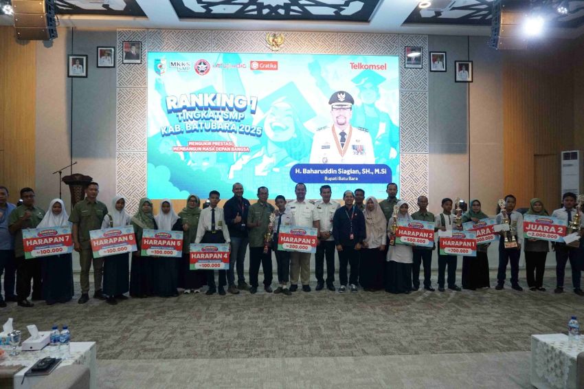 Uji Ketangkasan Antar Siswa, Telkomsel Gelar Kompetisi "Ranking 1" bagi Ribuan Pelajar SMP di Batu Bara