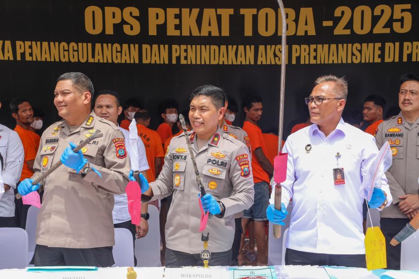 Operasi PEKAT TOBA-2025 Berakhir, Polda Sumut Berantas 1.153 Kasus Premanisme, ‘Wujudkan Keamanan dan Iklim Investasi Kondusif’