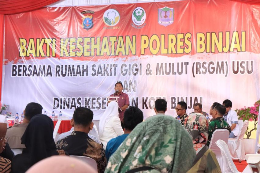 Pemko Binjai Binjai Gelar Bakti Kesehatan Bersama Polres Dan RSGM USU