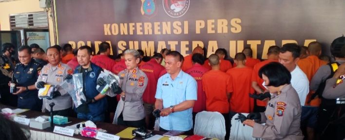 Periode Januari sampai April 2025, Poldasu Bersama Polres Siantar-Simalungun Ungkap 101 Kasus narkoba, Tersangka 159 Orang