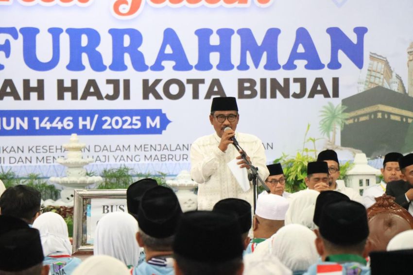 Wali Kota Binjai Resmi Lepas Keberangkatan 333 Calon Jamaah Haji Kota Binjai