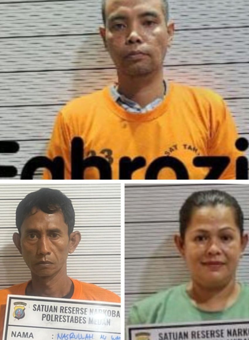 Polrestabes Medan Gagalkan Peredaran Sabu di Deli Serdang, Tiga Pria Diciduk