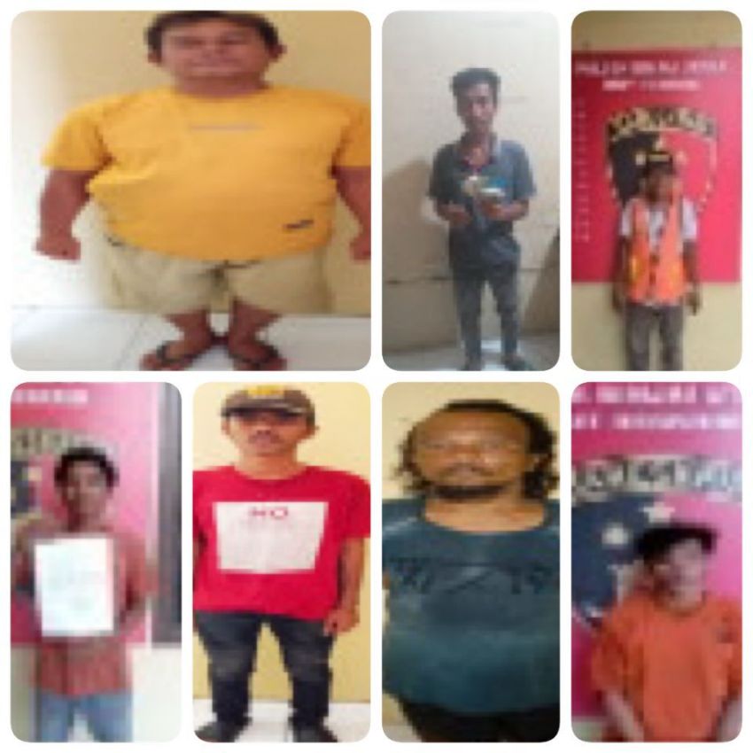 Delapan Orang Pelaku Pungli Digiring Ke Polres Binjai