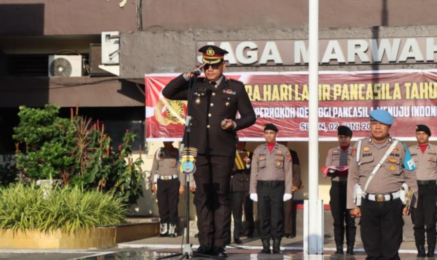 Kapolrestabes Medan Inspektur Upacara Peringatan Hari Lahir Pancasila 2025