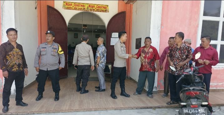 Patroli Minggu Kasih Polsek Tanjung Beringin: Wujud Pelayanan Polri dan Komitmen Jaga Keamanan Ibadah