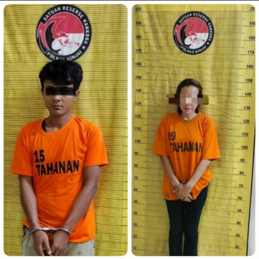 Miliki Narkoba Seorang Pemuda Dan Perempuan Langsung Di Gelandang Ke Polres Binjai