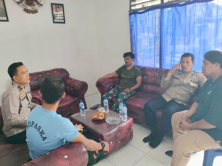 Polsek Tanjung Beringin Sinergitas TNI, Jaga Wilayah Pesisir