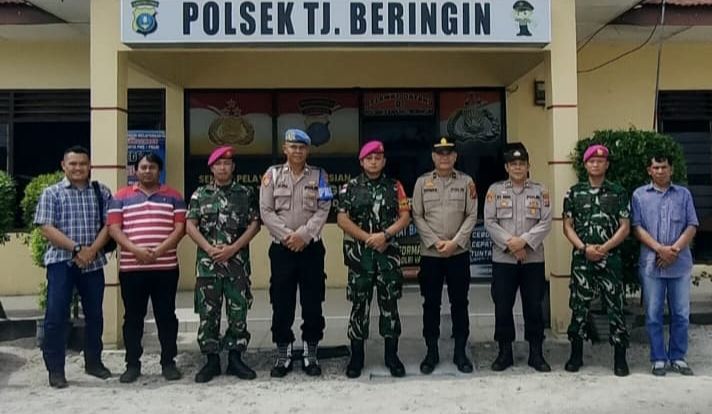 Polsek Tanjung Beringin Sambut Satgas Pulau Berhala, Perkuat Kedaulatan Sinergi Tanpa Batas