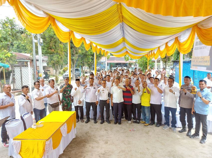 Anggota DPR RI Kombes Pol (Purn) Dr Maruli Siahaan SH.MH Ajak Masyarakat Tanjung Morawa Jaga Kerukunan dan Persaudaraan