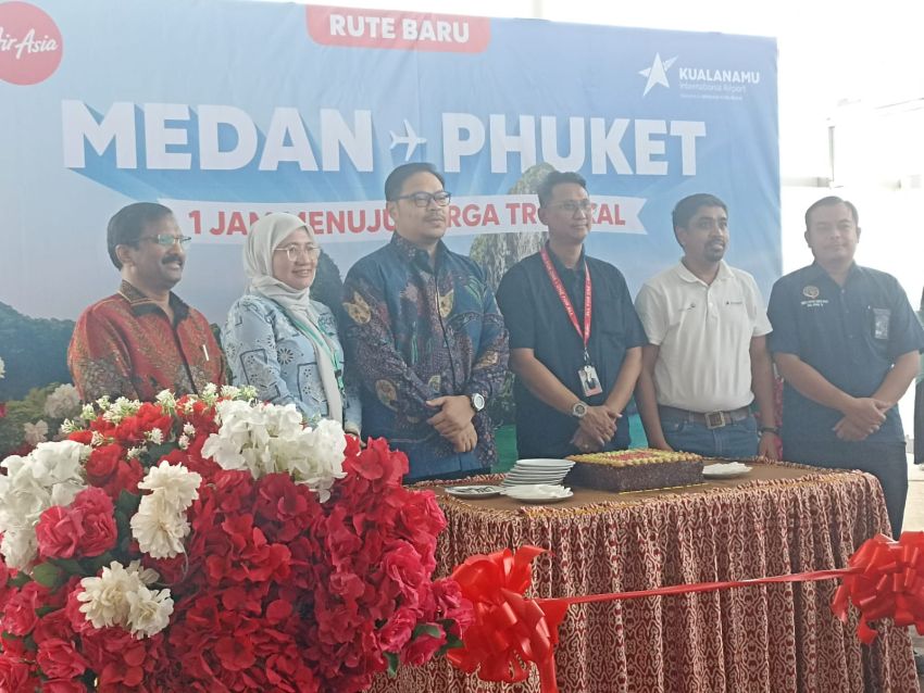 Resmi Dibuka, Penerbangan Perdana AirAsia Rute Medan-Phuket