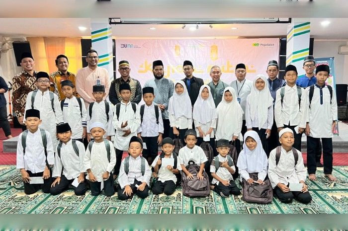 Sambut Tahun Baru Hijriah, Pegadaian Medan Santuni Anak Yatim Piatu