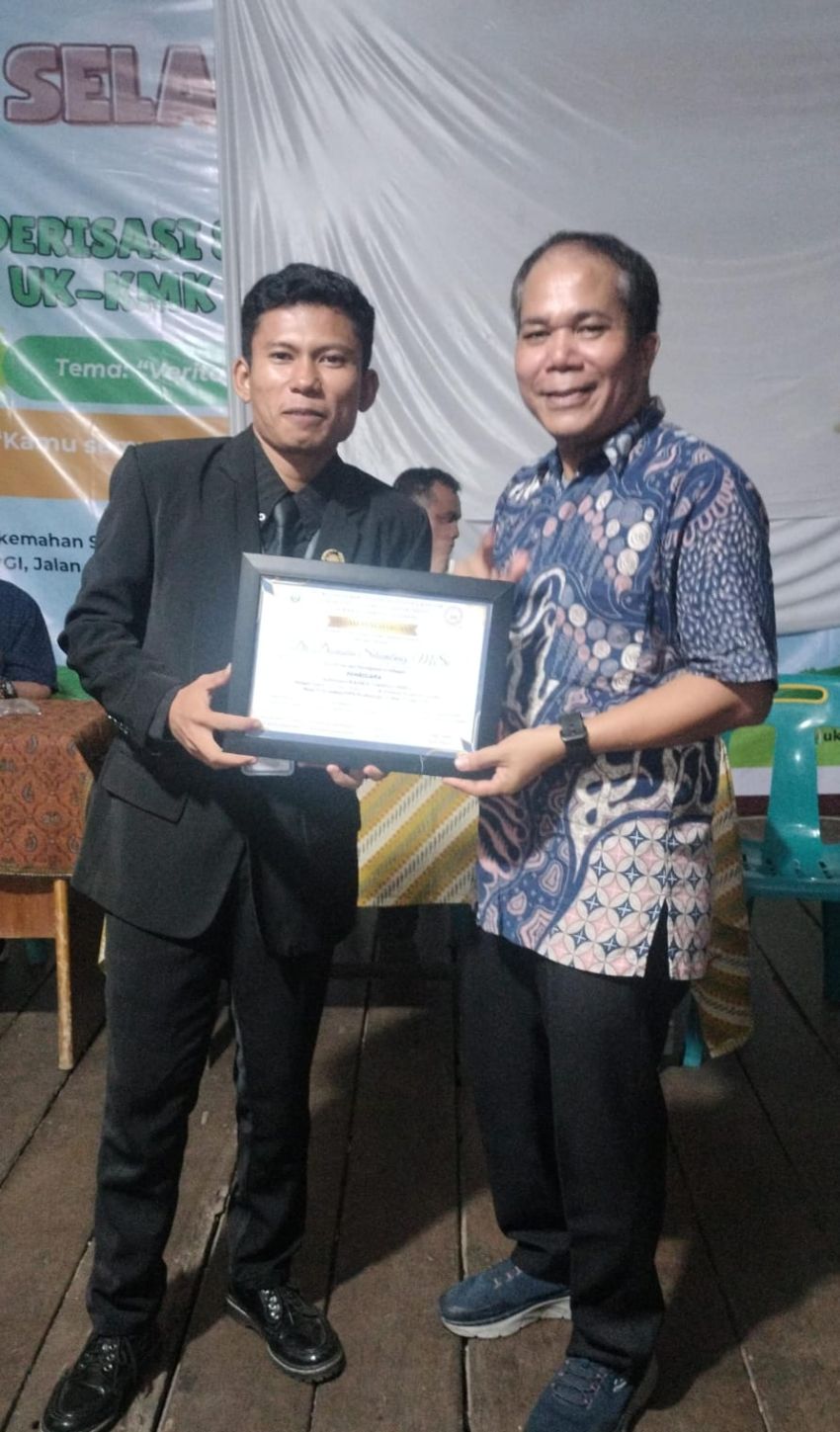 Akademisi Unimed Dr. Dionisius Sihombing Ajak Mahasiswa Katolik Unimed Jadi Teladan dan Berprestasi di Kampus
