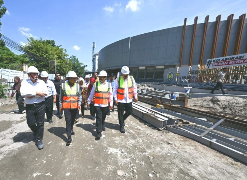 Ketua MWA Agus Andrianto Tinjau Asrama Putra dan Pembangunan Gedung UMKM USU