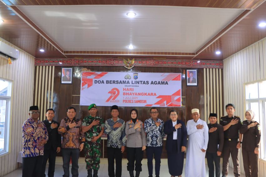 Polres Samosir Gelar Doa Bersama Lintas Agama