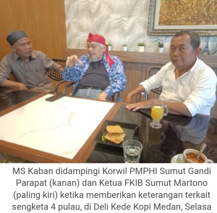 Gandi Sebut Pertemuan Dengan HMS Kaban Karena Kekhawatiran Atas Pemberian 4 Pulau Ke Sumut