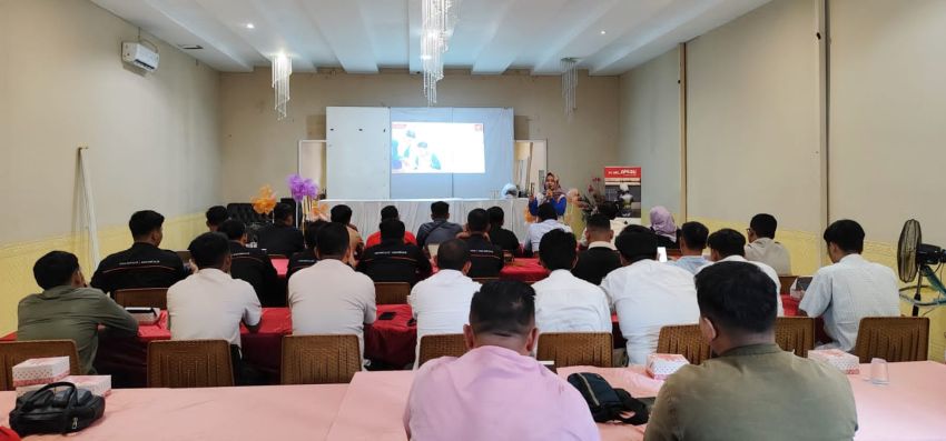 Ikut Edukasi Safety Riding, Karyawan Perusahaan Tebing Tinggi Siap Jaga Keselamatan
